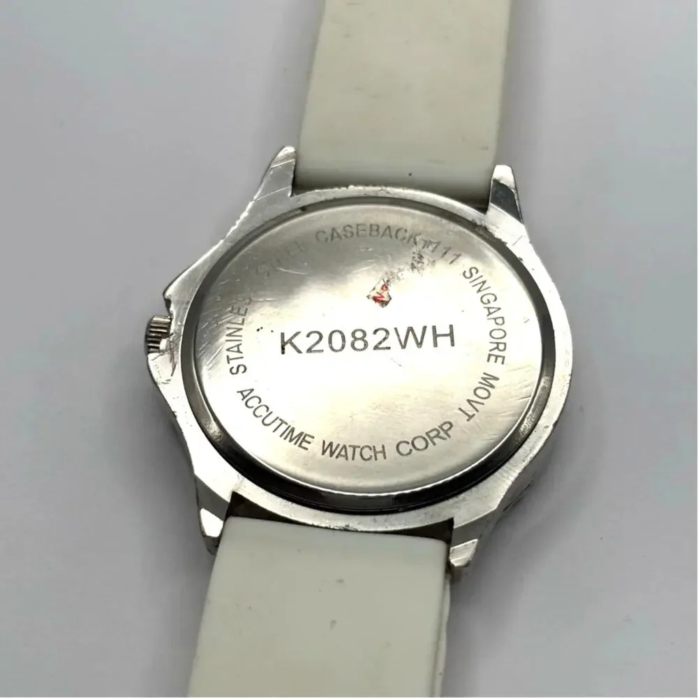 Cream & Silver Men's Watch